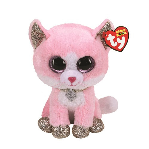 TY Beanie Boos FIONA -  růžová kočka 24 cm