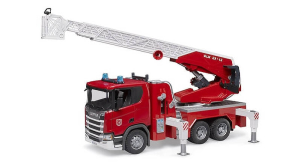 Bruder 3591 Hasičské auto Scania s žebříkem
