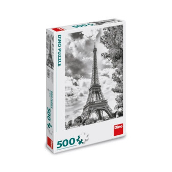 Dino Puzzle Černobílá Eiffelova věž 500 dílků