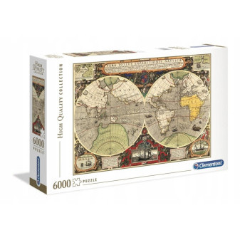Clementoni 36526 puzzle 6000 dílků Starožitná námořní mapa světa