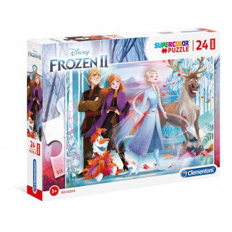 Clementoni 28513 Puzzle Maxi SuperColor Frozen Ledové Království 24 dílků