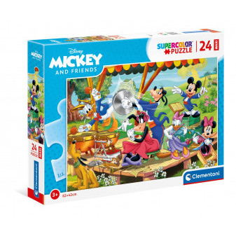 Clementoni 24218 Puzzle SuperColor Maxi Mickey Mouse a přátelé 24 dílků