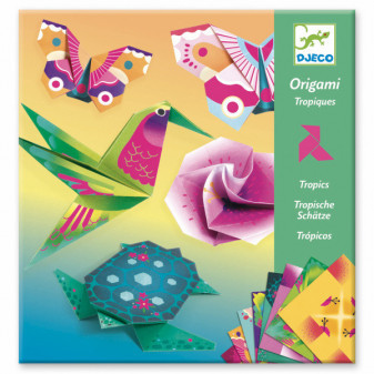 Djeco Origamy neonové Tropy