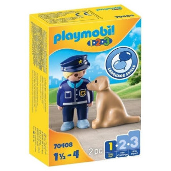 Playmobil® 70408 1.2.3 Policista se psem
