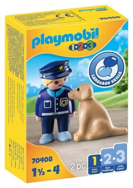 Playmobil® 70408 1.2.3 Policista se psem
