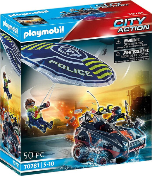 Playmobil® City Action 70781 Policejní padák: Pronásledování obojživelného vozidla