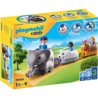 Playmobil® 70405 1.2.3 Můj tahací vláček se zvířátky