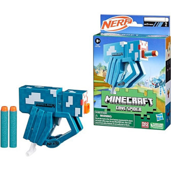 Hasbro  Nerf Minecraft Microshots - Cave Spider F4417