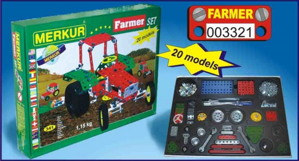 Merkur  Farmer set 20 modelů 341 dílků
