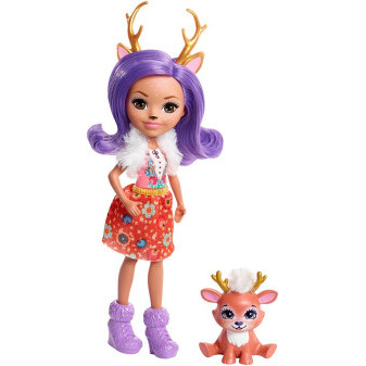 Mattel panenka Enchantimals se zvířátkem Danessa s kolouškem DVH87