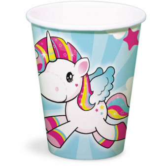 Kelímky jednorožec - Little Unicorn 250ml - 8ks