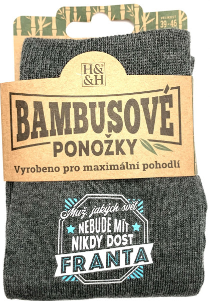 Albi Bambusové ponožky - Franta vel. 39-46