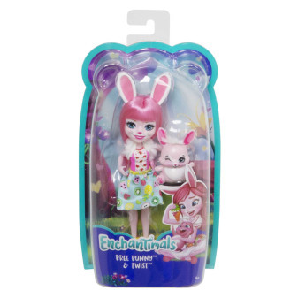 Mattel panenka Enchantimals se zvířátkem zajíčkem Bree Bunny DVH87