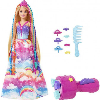 Mattel BRB Barbie Princezna s barevnými vlasy herní set GTG00