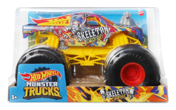 Mattel Hot Wheels Monster Truck velký truck - Skeleton Crew  FYJ83
