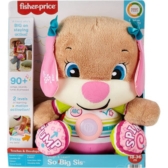 Mattel Fisher-Price pejsek HCJ37 Laugh & Learn So Big Sis anglicky