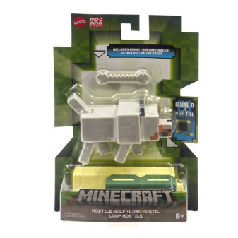 Mattel Minecraft Figurka -  Hostile Wolf 8 cm GTP08