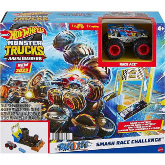 Mattel Hot Wheels Monster Trucks Aréna: Závodní výzva herní set - demoliční výzva HNB89