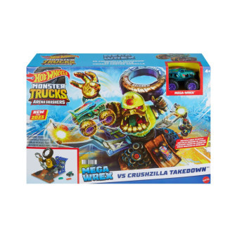 Mattel Hot Wheels Monster Trucks Mega-Wrex versus Crushzilla v aréně HPN71