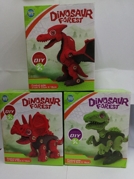 Dinosaurus šroubovací 17,5-21cm 6druhů v krabičce