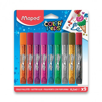 Maped Dekorační lepidlo Maped Glitter Glue - 9 x 10,5 ml