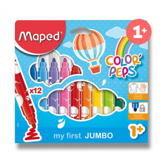 Maped Dětské fixy Maped Color'Peps Jumbo - 12 barev