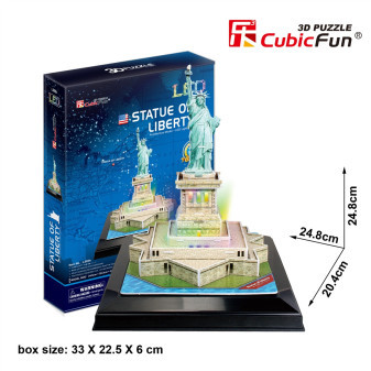 Cubicfun puzzle 3D Socha Svobody / led 37 dílků