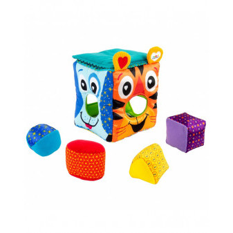 Lamaze - Měkká vkládací kostka se zvířátky