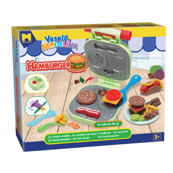Mac Toys Veselá modelína burger 4x56 g hamburger