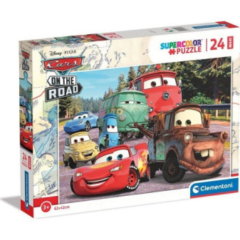 Clementoni 24239 puzzle SuperColor 24 maxi Auta na cestách