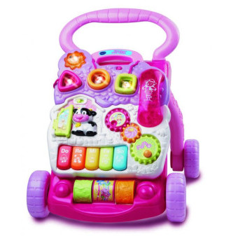 Vtech Chodítko - Uč se a poznávej růžové CZ