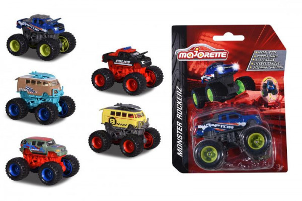 Majorette Auto Monster Rockerz 9cm, 5 druhů