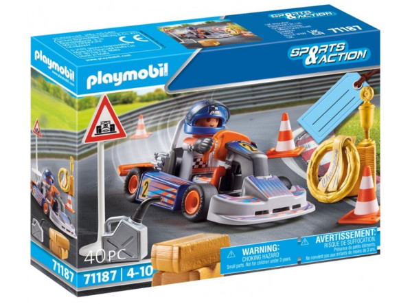 Playmobil® City Action 71187 Motokárový závodník