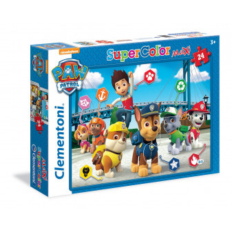 Clementoni 24049 Puzzle SuperColor Maxi Tlapková Patrola Paw Patrol 24 dílků