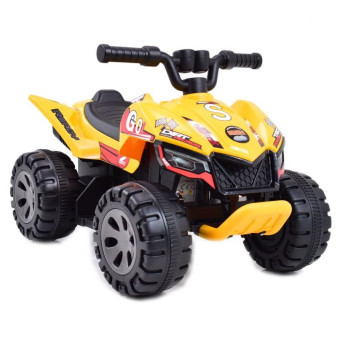 Vozítko čtyřkolka žlutá Quad the Fastest na baterie
