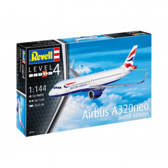 Revell Plastic ModelKit letadlo 03840 - Airbus A320 neo British Airways (1:144)