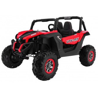 Auto elektrické Jeep bugina Buggy SuperStar 4x4 červený vozítko na baterie terénní