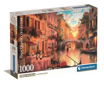 Clementoni 39774 puzzle 1000 dílků Kompakt Benátky