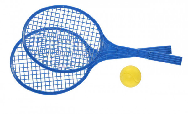 Raketa plážová velká soft tenis barevný s míčkem