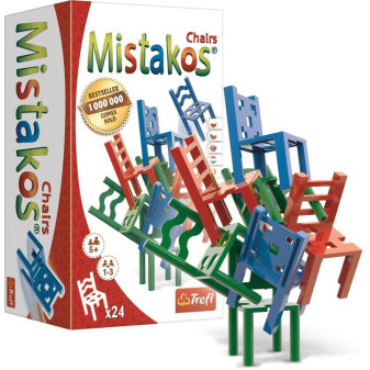 Mistakos Chairs neposedné židle společenská hra v krabici 14,5x26x10cm