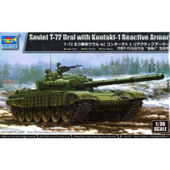 Trumpeter 89602 Soviet T-72 Ural with Kontakr-1 Reactiv 1:35