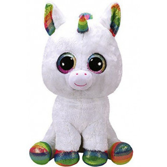 TY Beanie Boos Pixy - bílý jednorožec  42cm