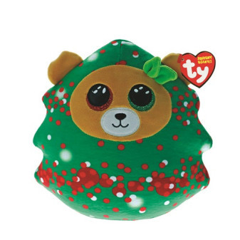 Ty Squishy Beanies EVERETT, 30 cm - vánoční medvěd