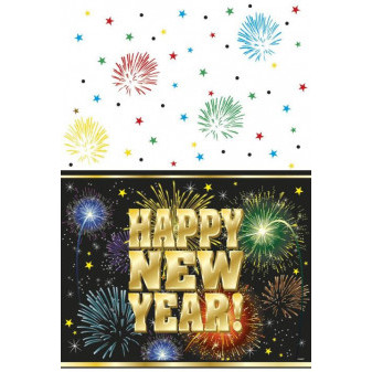 Ubrus Happy New Year - Silvestr 137 x 213 cm 1ks