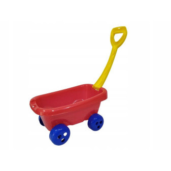 Vozíček s rukojetí pro děti na hračky
