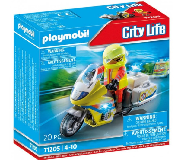 Playmobil® City Life 71205 Záchranářský motocykl s blikajícím světlem